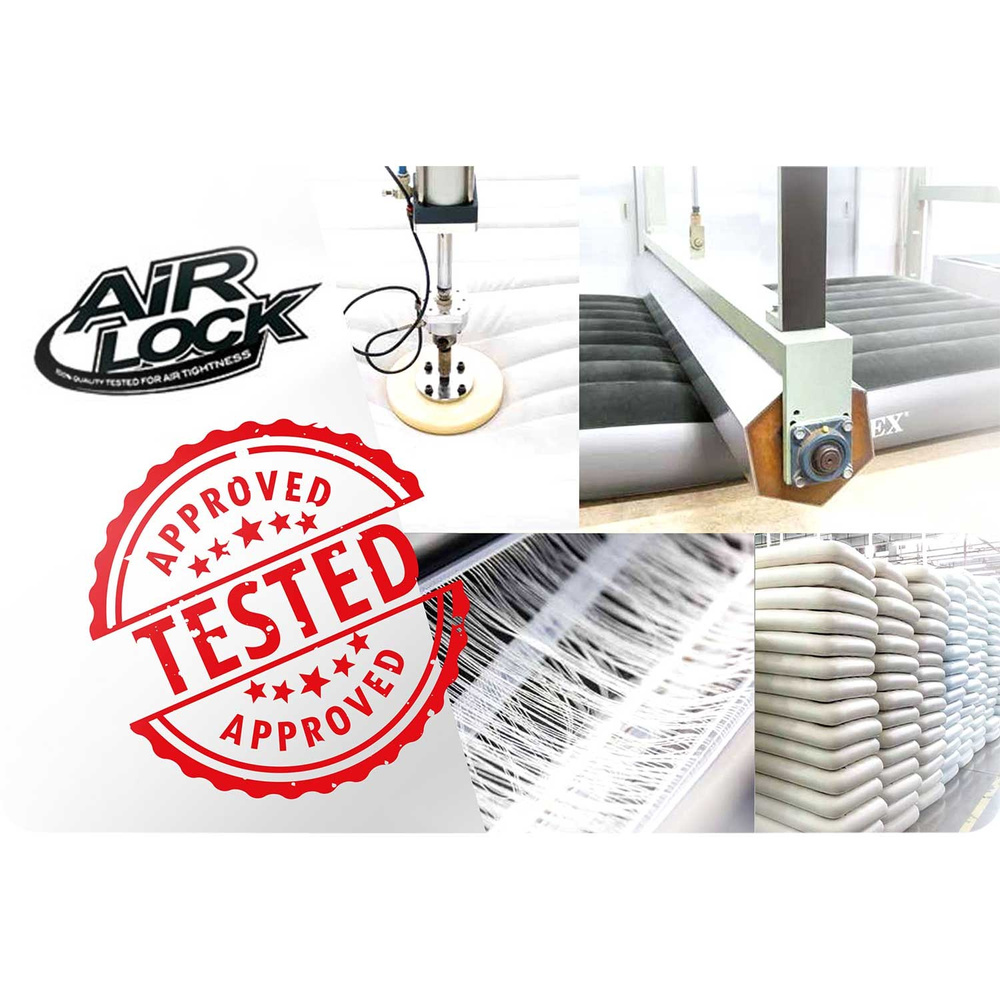 Materac dmuchany z pompką 152x203x46cm INTEX 64906