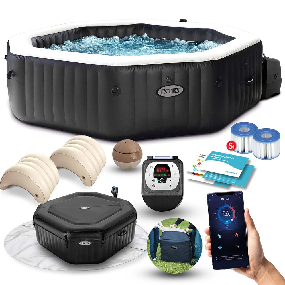 Dmuchane SPA jacuzzi ogrodowe 4 os. z hydromasażem INTEX 28458