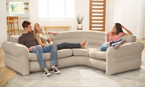 Dmuchana kanapa sofa narożnik  Intex 68575+ pompka 66640