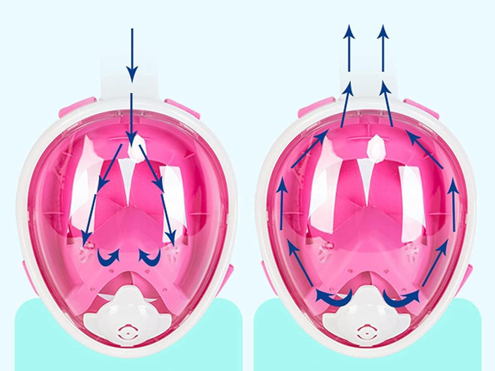 Pełna Maska z rurką do nurkowania i snurkowania S/M SP0762 RO
