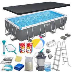 Basen ogrodowy stelażowy 549x274x122cm 17w1 Bestway 56466N