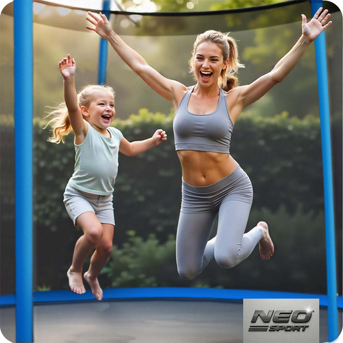 Trampolina ogrodowa 6ft/183cm z siatką wewnętrzną i drabinką