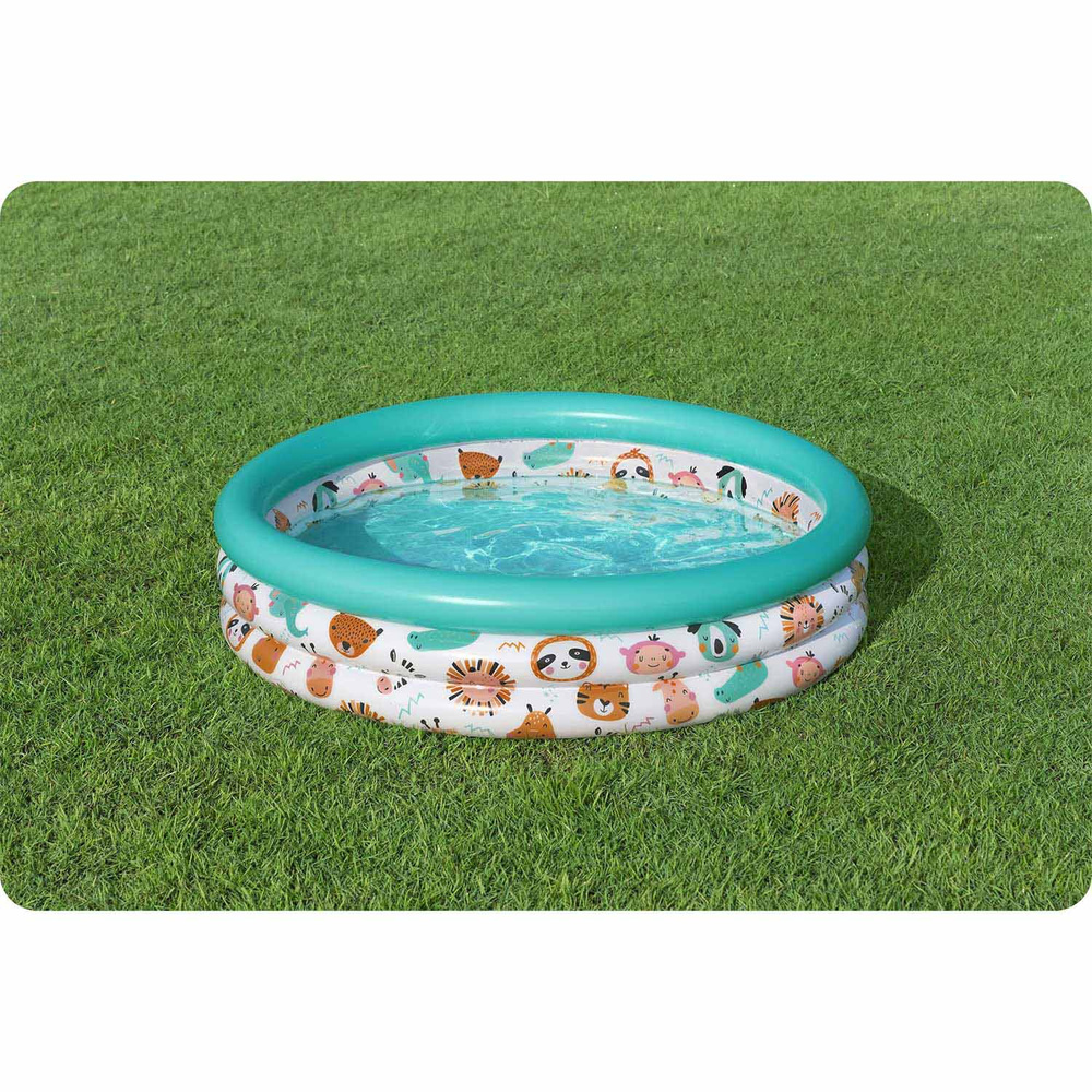 Basen dmuchany Brodzik dla dzieci 102x25cm Rybki BESTWAY + Łatka naprawcza