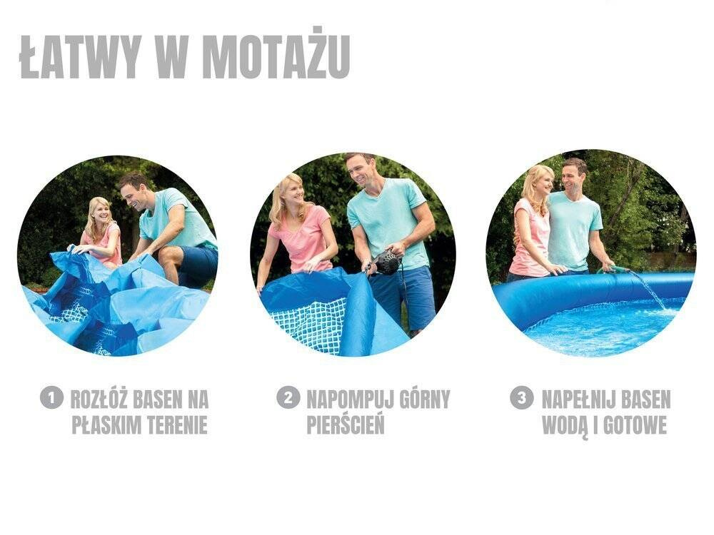 Basen rozporowy 305 x 76 cm INTEX 28122 10w1