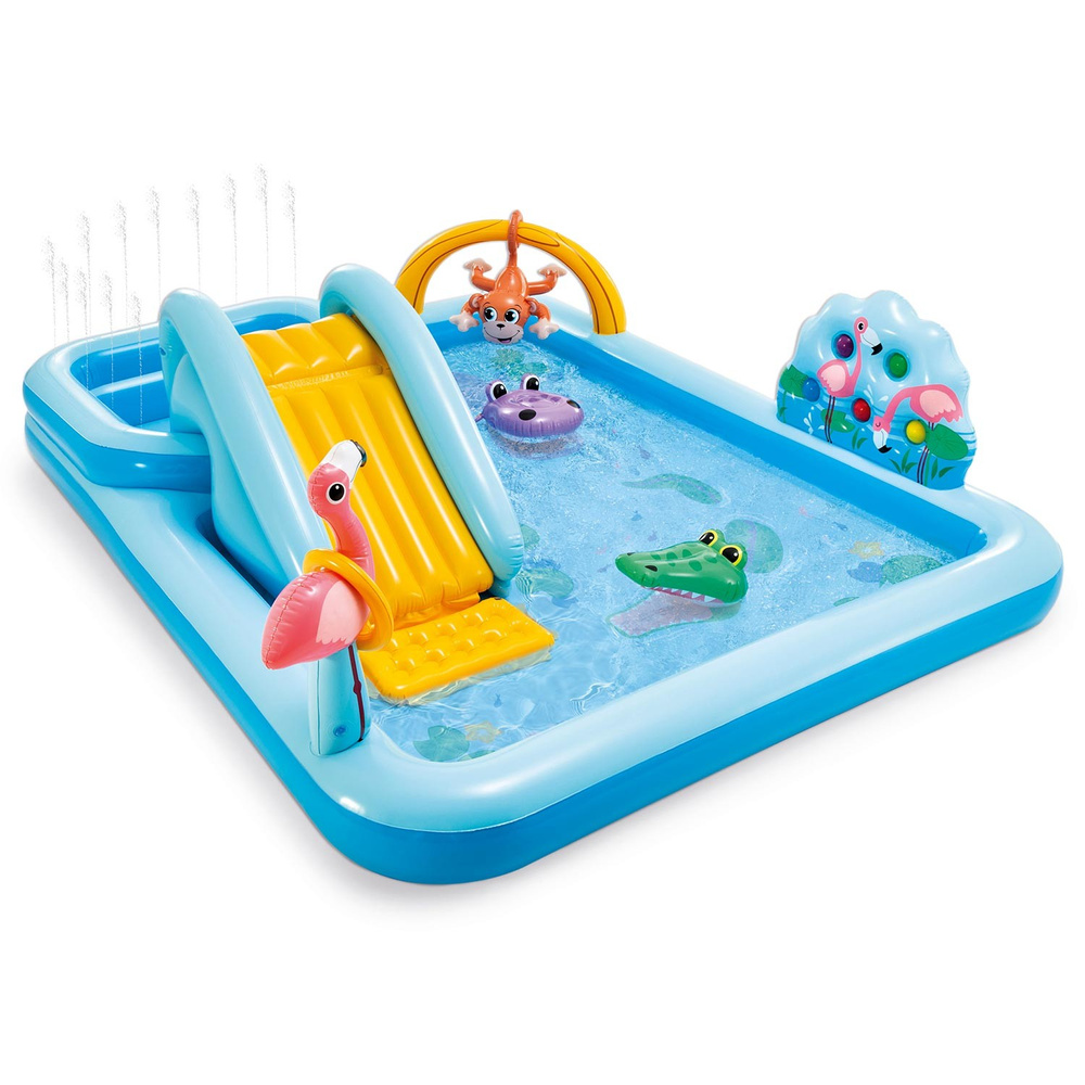 Dmuchany, wodny plac zabaw zjeżdżalnia dżungla JUNGLE INTEX 57161