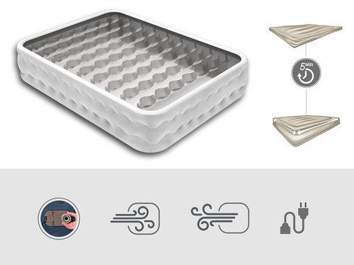 Bestway 2-osobowy Materac Queen Tritech Truleisure Air 203x152x51cm 6716P