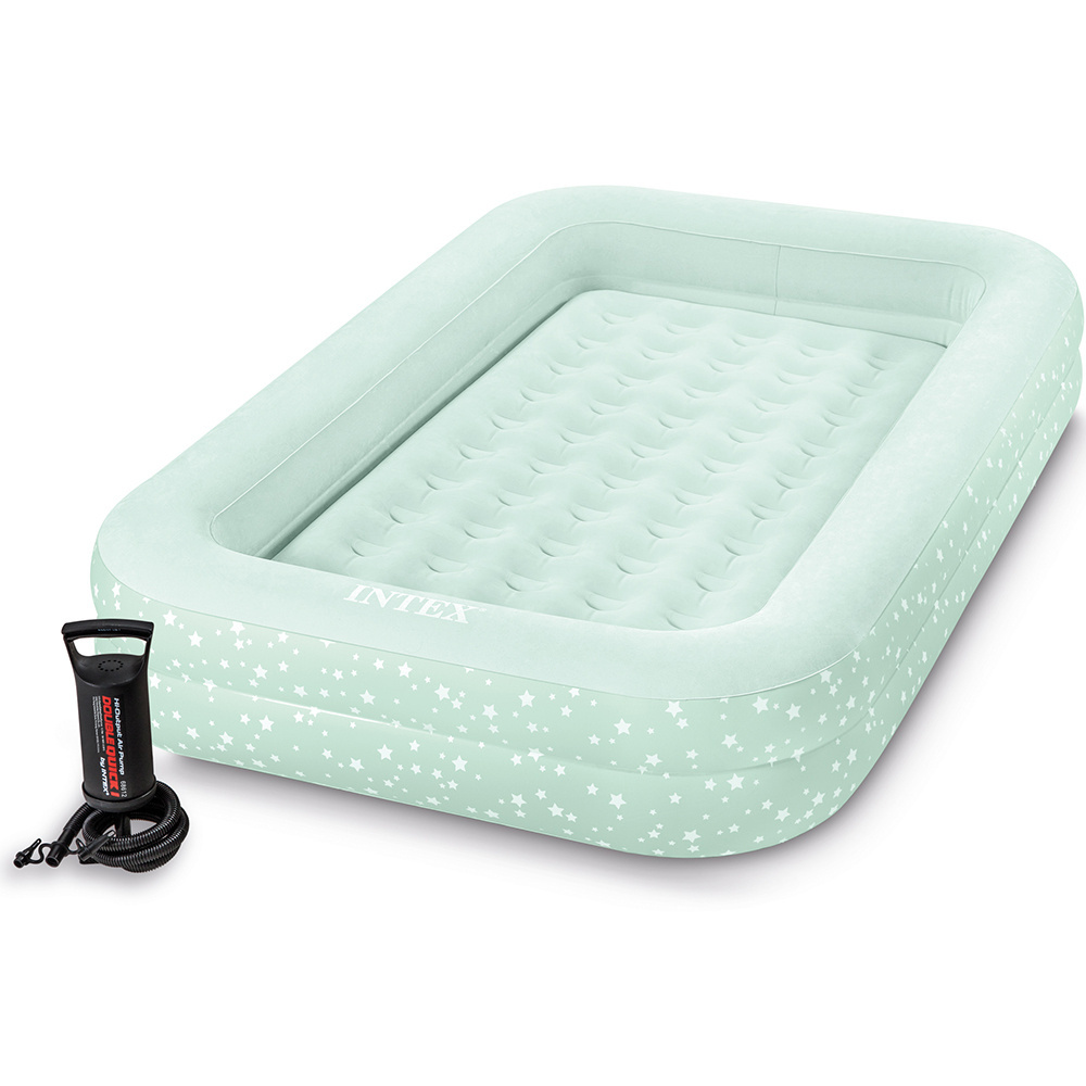 Materac welurowy dmuchany dla dzieci 107 x 168 x 25 cm INTEX 66810 BEZ WKŁADU