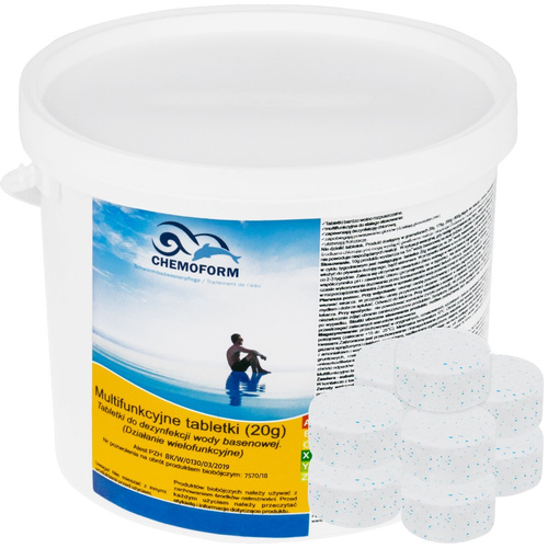 Chemia do basenu 3 kg Tabletki multifunkcyjne chlor Chemoform