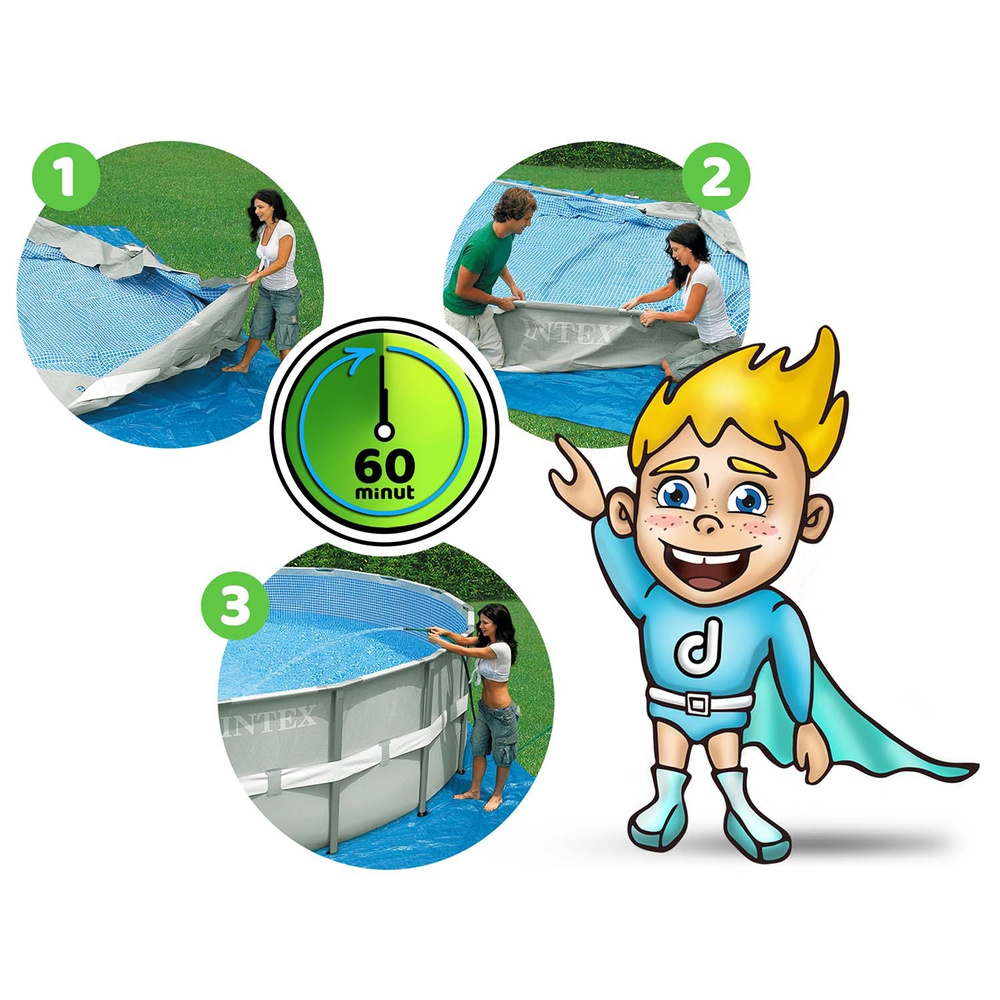 Basen Stelażowy ogrodowy 457x122cm Intex 26726