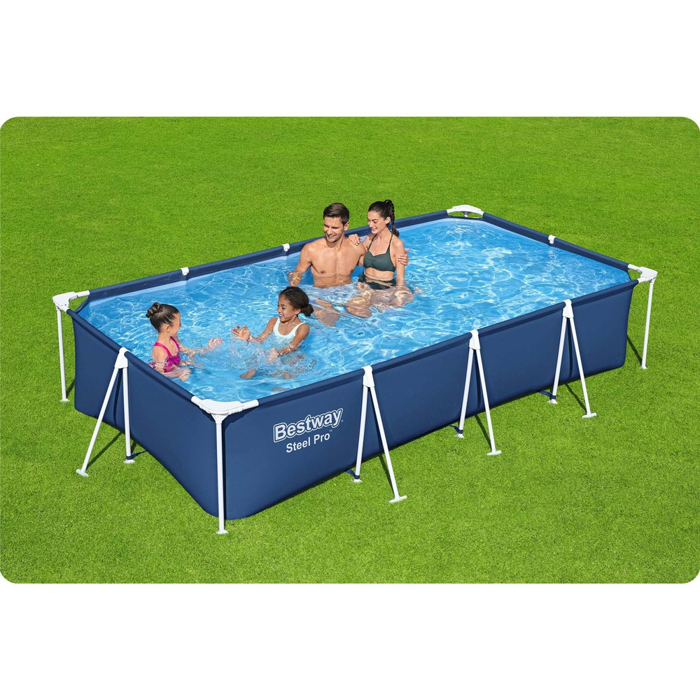 Basen Stelażowy Family Steel Pro 400x211x81 BESTWAY + Zestaw naprawczy
