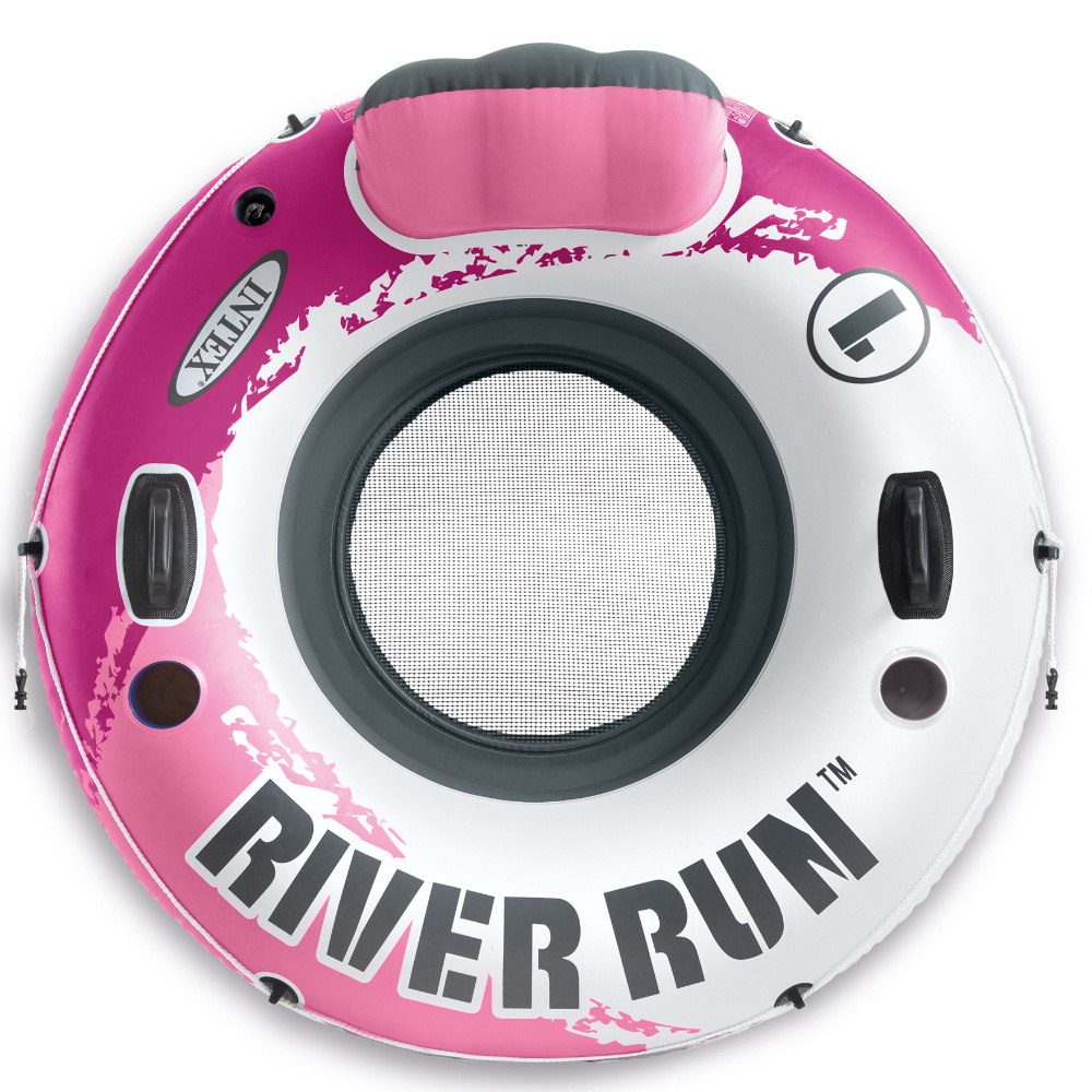 Duże koło dmuchane z uchwytami do pływania  River Run 135 cm Intex 56824