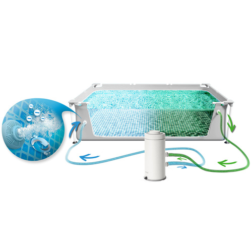 Basen ogrodowy stelażowy Prism Frame Rectangular 400x200x100 cm INTEX 26788 NP