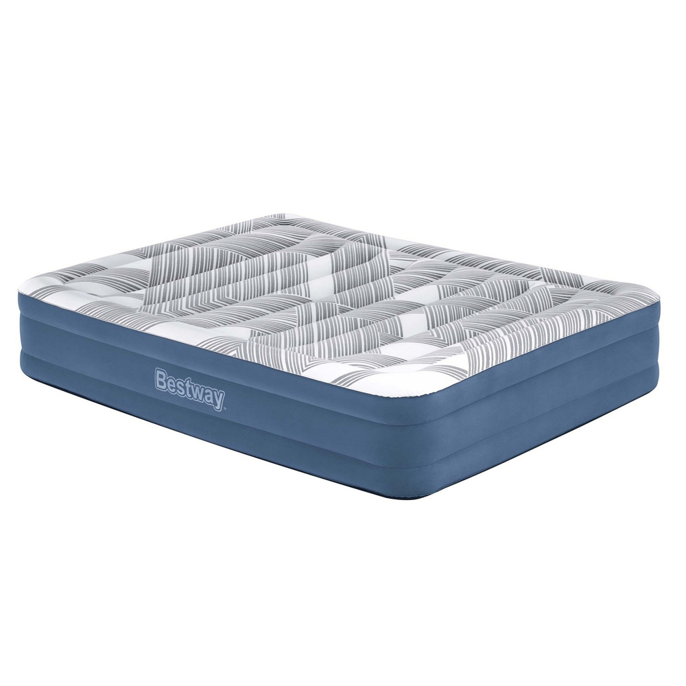 Bestway 2os wygodny materaca Queen 203x152x36cm wbudowana pompka  6712Y