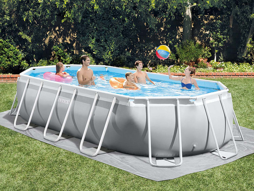 Basen ogrodowy stelażowy Prism Frame Oval 503x274x122 cm INTEX 26796 NP