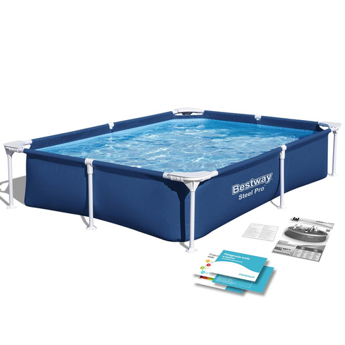 Basen Stelażowy SplashJr Steel Pro 221x150x43 BESTWAY + Zestaw naprawczy