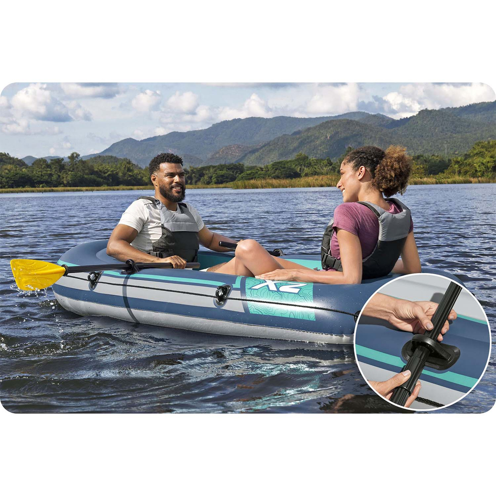 Ponton TREK X2, 232 cm x 118 cm + Akcesoria BESTWAY