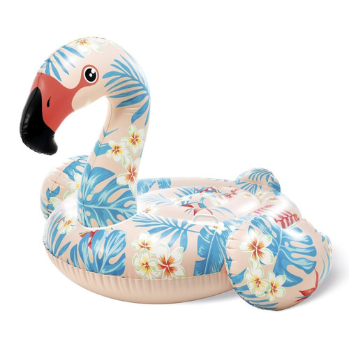 Pływająca wyspa, materac tropikalny flaming 142cm x 137cm x 97cm Intex 57559