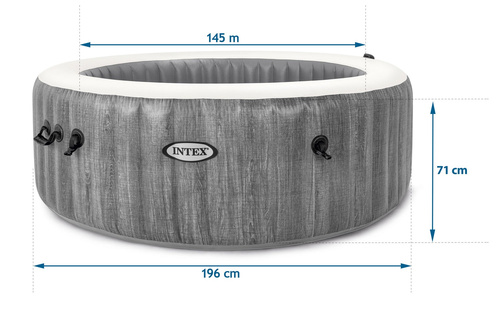 Dmuchane SPA z hydromasażem 196 x 71 cm 4 os. + akcesoria premium INTEX 28440