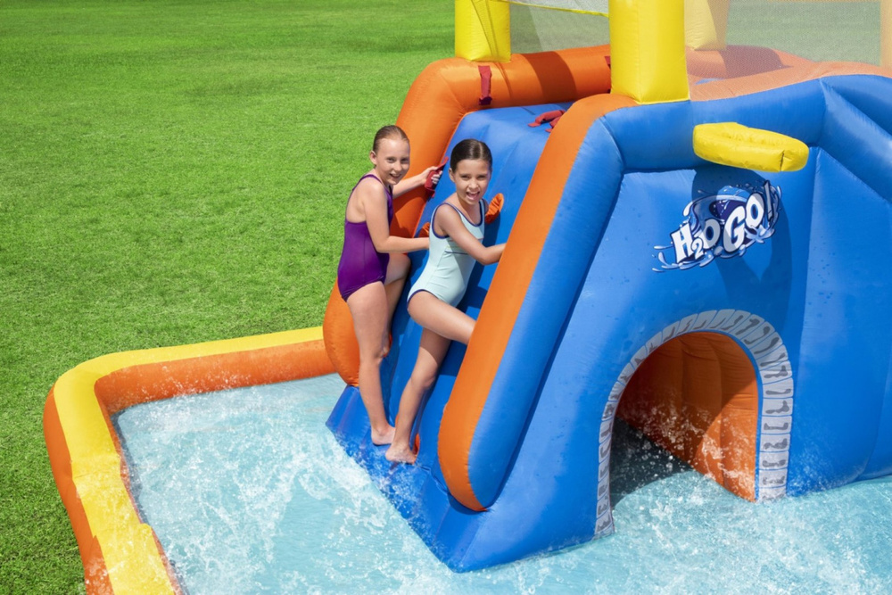 Bestway ogromny WODNY PLAC ZABAW 551x502x265cm zjeżdżalnia ścianka 53377