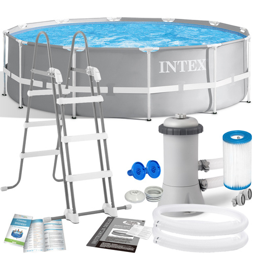 Basen stelażowy 366 x 99 cm INTEX Kompletny Zestaw 11 w 1 26716 