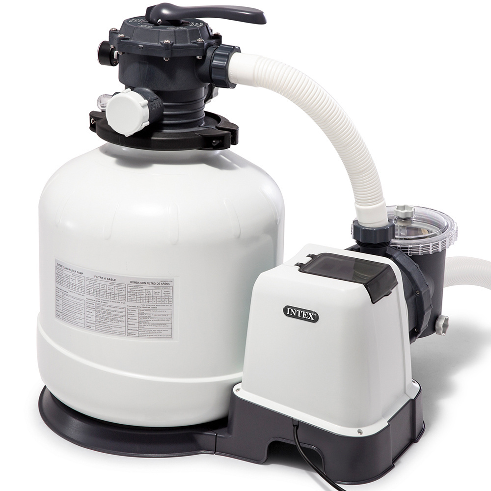 Pompa filtrująca piaskowa o wydajności 12000 l/h INTEX 26652 GS + piasek kwarcowy 50kg