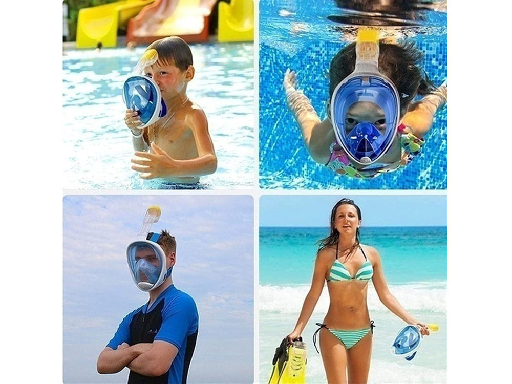 Pełna Maska z rurką do nurkowania i snurkowania S/M SP0762 NI