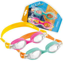 Zestaw okulary do pływania na basen 2x + rurka do pływania 2x  INTEX