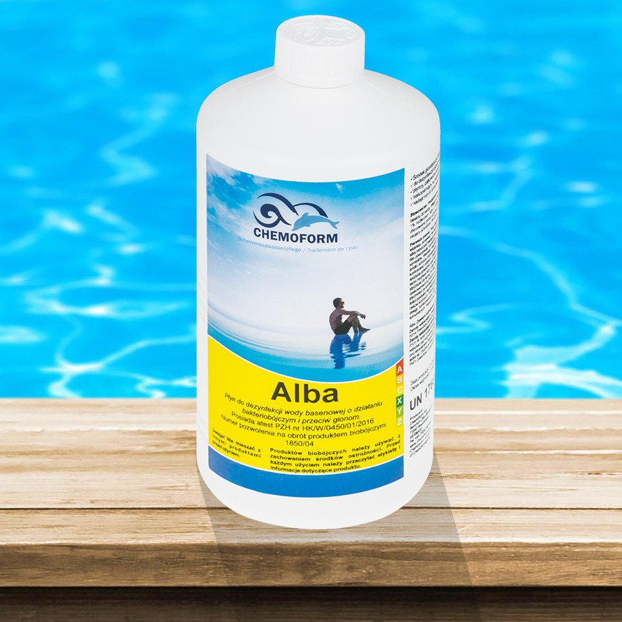 Antyglon ALBA Chemia do Basenu Jacuzzi na Glony Algi Bakterie Chemoform 1L