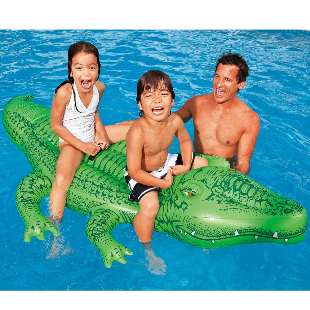 Duży Aligator krokodyl dmuchany do pływania  INTEX 58562