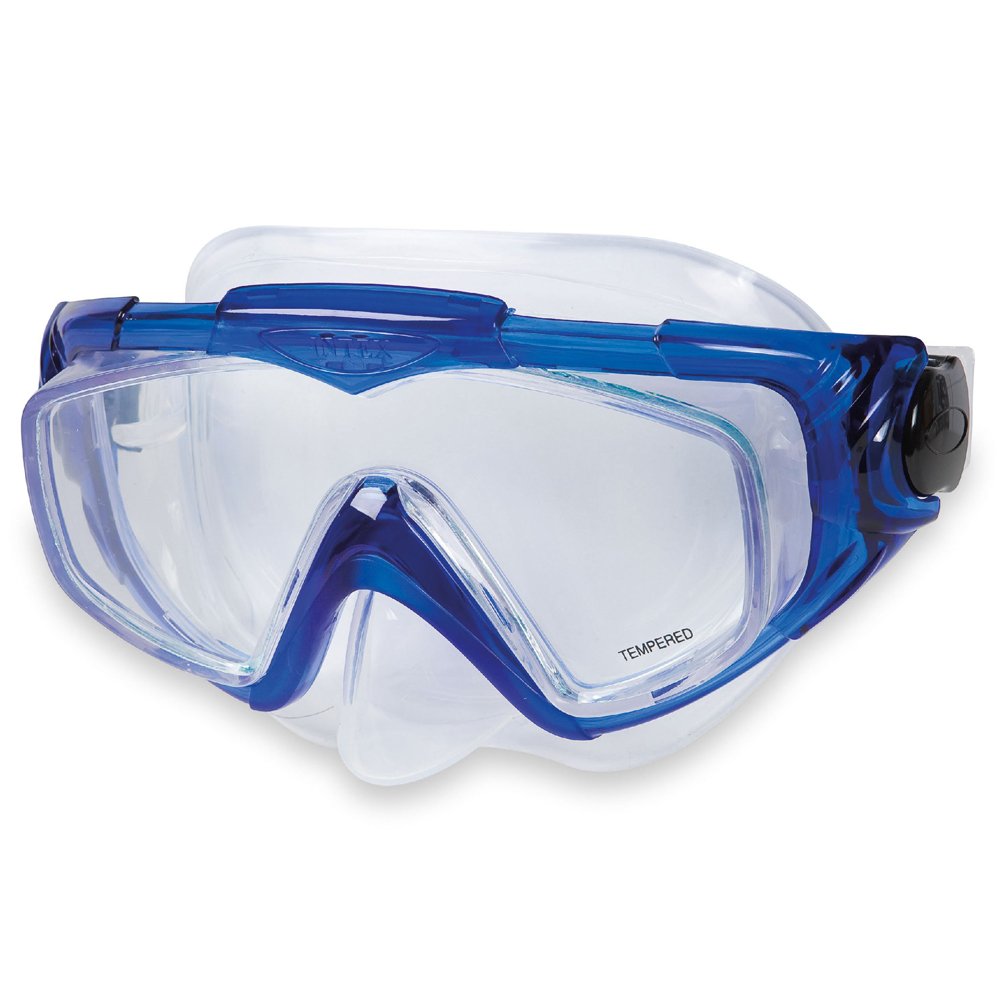 Maska okulary do nurkowania pływania Silicone Aqua Sport Intex 55981 niebieska