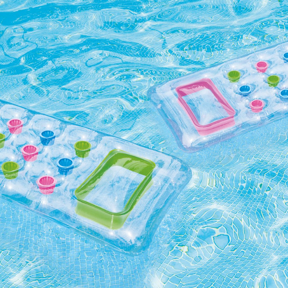 Materac plażowy róż basen do pływania 188 x 71 cm Intex 59894