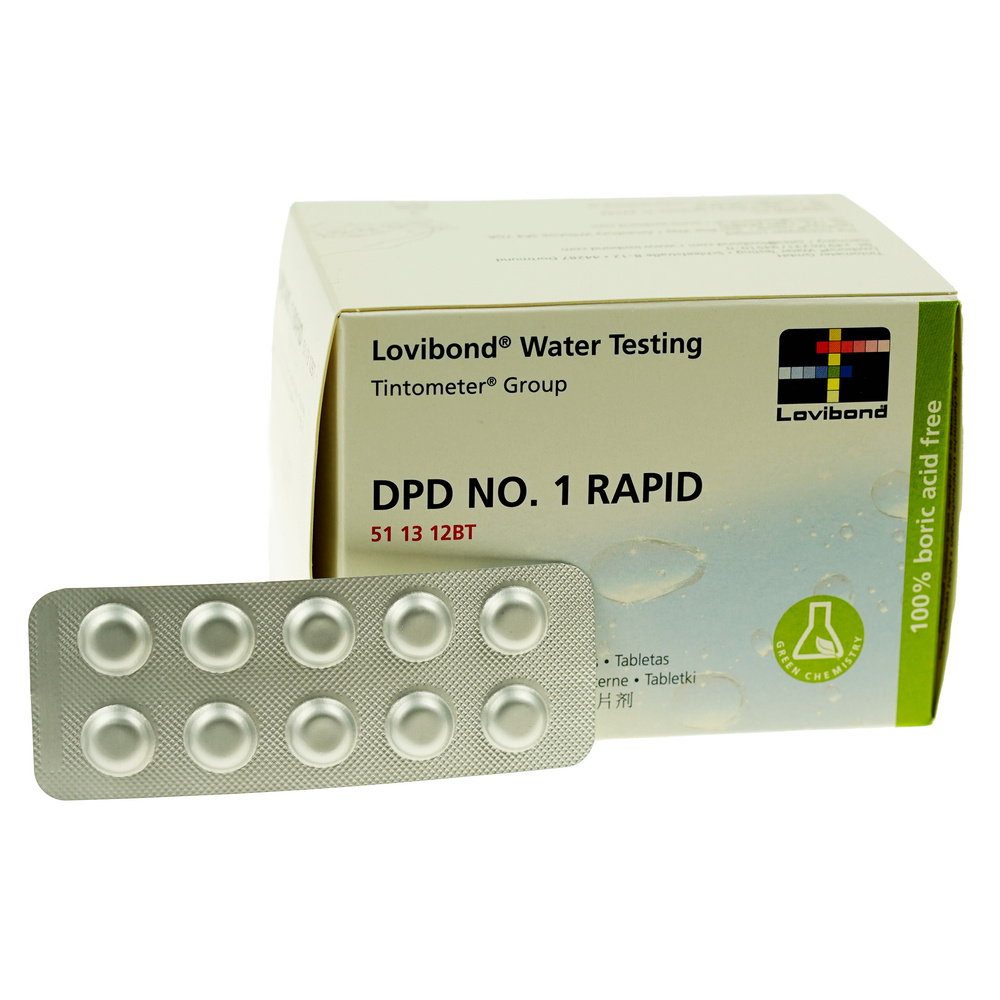 Tabletki CL-DPD1 Rapid Tabletki DPD1 do pomiaru chloru LOVIBOND 1 listek ( tester ręczny)