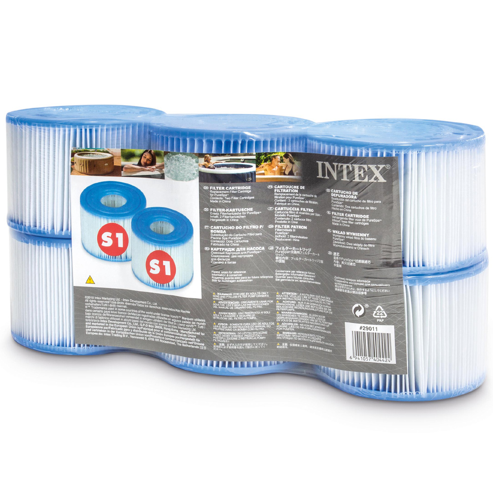 Wkład filtra typu S1 sześciopak INTEX 29011 do Spa 6 szt