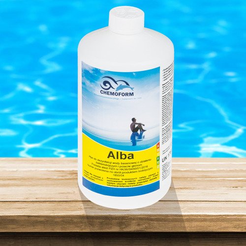 Chemia do basenu antyglon 1L Alba mocny środek płyn